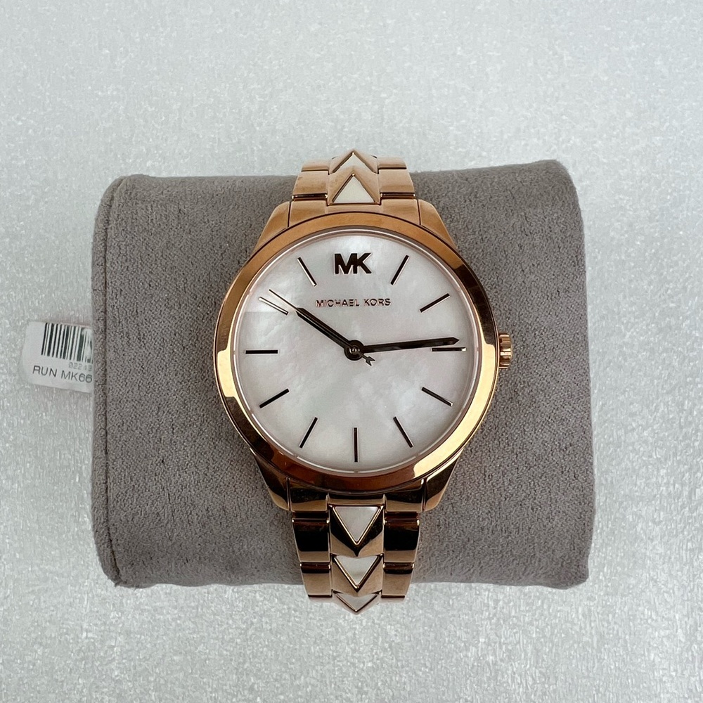 (No battery) MICHAEL KORS Runway Mercer Quartz Ladies 38mm Watch MK6671